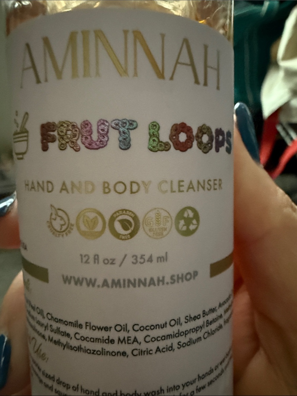 NEW! Aminnah Hand and Body Cleanser FULL SIZE - Choice of 12 different scents - Picture 11 of 11